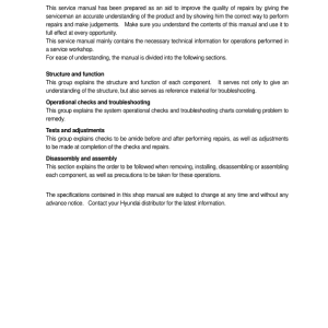 Hyundai HL730TM-3 Wheel Loaders Service Repair Manual